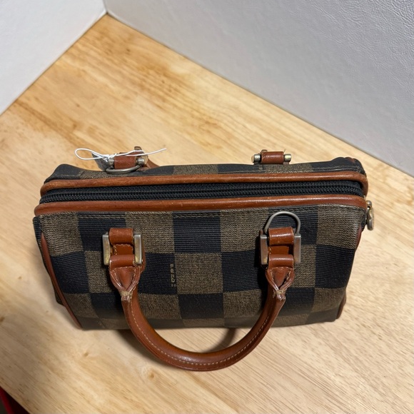 Fendi Micro Boston Checkered bag - Picture 6 of 12